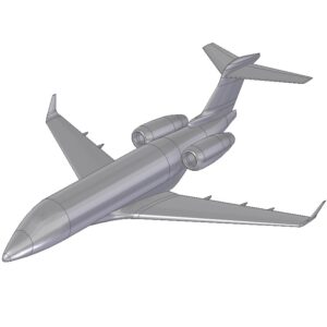 Business jet model geometry